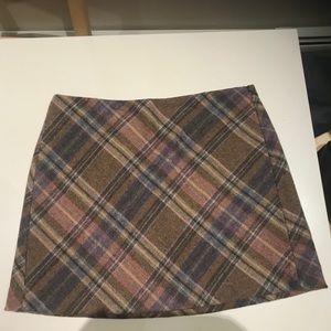 GAP Vintage Wool Plaid Mini Skirt
